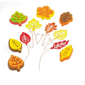 Baker Ross Leaf Stampers - 10 Assorted Foam Stamps - Kids Craft Baker Ross Leaf Stampers - 10 Assorted Foam Stamps - Kids Craft