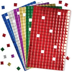 Baker Ross 1x1cm Metallic Schaum Mosaiksteine - Rosa Baker Ross 1x1cm Metallic Schaum Mosaiksteine - Rosa