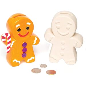 Baker Ross Banca de cerámica - Niños - 12cm x 9cm - Marrón - Banca para niños Baker Ross Banca de cerámica - Niños - 12cm x 9cm - Marrón - Banca para niños