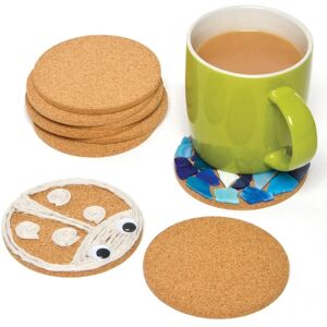 Silver Cork Coasters - 50 Round 9.5cm Diameter Silver Cork Coasters - 50 Round 9.5cm Diameter