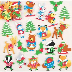 Craft Winter Woodland Aufkleber - 120 Weihnachtsmotive aus Schaum - 35-55mm Craft Winter Woodland Aufkleber - 120 Weihnachtsmotive aus Schaum - 35-55mm