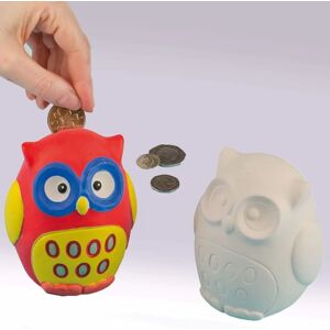 Eule Keramik-Spardose - 2 - 10cm - Bemalbar Eule Keramik-Spardose - 2 - 10cm - Bemalbar