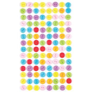 Baker Ross Bunte Aufklebknöpfe - 112 Stück - Bastelknöpfe Baker Ross Bunte Aufklebknöpfe - 112 Stück - Bastelknöpfe