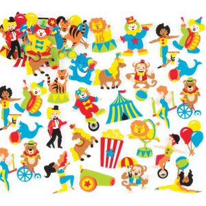 Zirkus Moosgummi-Aufkleber - 120 Designs - Basteln & Dekoration Zirkus Moosgummi-Aufkleber - 120 Designs - Basteln & Dekoration