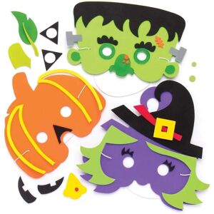Baker Ross 4 Kits de Masques d'Halloween en Mousse - Pour Enfants - Publicité Baker Ross 4 Kits de Masques d'Halloween en Mousse - Pour Enfants - Publicité