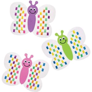Kit de Tissage Papillons Arc-en-ciel - 6 Cartes pour Enfants - Publicité Kit de Tissage Papillons Arc-en-ciel - 6 Cartes pour Enfants - Publicité