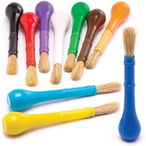 Baker Ross Easy-Griff Pinsel - 10 Stück - Kunststoff - 18 cm Baker Ross Easy-Griff Pinsel - 10 Stück - Kunststoff - 18 cm