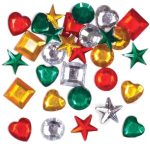 Självhäftande julakryljuveler - 200 stycken Självhäftande julakryljuveler - 200 stycken