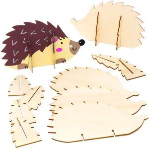 Kit de manualidades de erizos de madera Baker Ross - 20cm - 6 piezas Kit de manualidades de erizos de madera Baker Ross - 20cm - 6 piezas