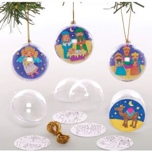 Kit de boules de Noël sur la Nativité Baker Ross - 8 pièces - Publicité Kit de boules de Noël sur la Nativité Baker Ross - 8 pièces - Publicité