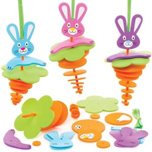 Påskharens stapelbar dekoration - Flerfärgad - 16cm Påskharens stapelbar dekoration - Flerfärgad - 16cm