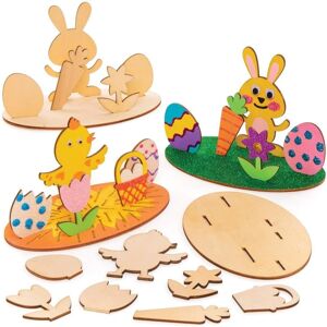 Baker Ross Pasen 3D Houten Scenesets - Blauw - Knutselen Pasen 3D Baker Ross Pasen 3D Houten Scenesets - Blauw - Knutselen Pasen 3D