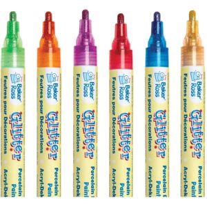Dazzling Glitter Porcelain & Deco Paint Pens - Art Supplies Dazzling Glitter Porcelain & Deco Paint Pens - Art Supplies