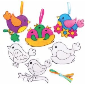 Baker Ross Attrape-soleil Oiseaux - 10 Décorations en Acrylique - Pour Enfants - Effet Vitrail - 7,5-10cm - Publicité Baker Ross Attrape-soleil Oiseaux - 10 Décorations en Acrylique - Pour Enfants - Effet Vitrail - 7,5-10cm - Publicité