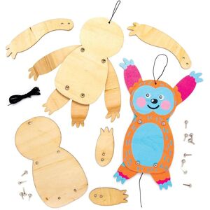 Kit de marionetas de madera Perezoso - 4 marionetas, tamaño 21,5cm - Tipo de marioneta Kit de marionetas de madera Perezoso - 4 marionetas, tamaño 21,5cm - Tipo de marioneta