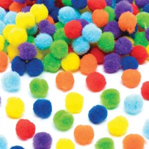 Pompons en Laine Arc-en-Ciel Baker Ross - Pack de 80 - Doux & Fluffy - 25mm - Publicité Pompons en Laine Arc-en-Ciel Baker Ross - Pack de 80 - Doux & Fluffy - 25mm - Publicité