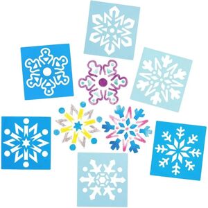 Schneeflockenschablonen - 8 Stück - Waschbare Kunststoff - Winter DIY Schneeflockenschablonen - 8 Stück - Waschbare Kunststoff - Winter DIY