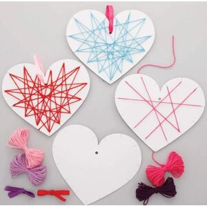Kit de decoración de corazón a tejer - Manualidades para niños Kit de decoración de corazón a tejer - Manualidades para niños