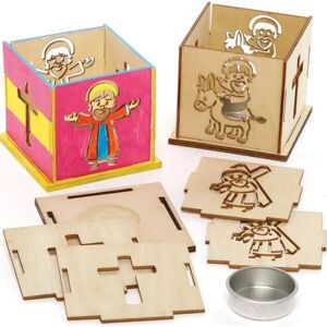 Kit de Portavelas de Madera para la Semana Santa - Pack de 3 Kit de Portavelas de Madera para la Semana Santa - Pack de 3