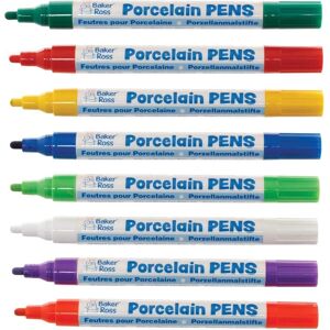 Baker Ross Rainbow Ceramic Markers - 8 pcs Baker Ross Rainbow Ceramic Markers - 8 pcs