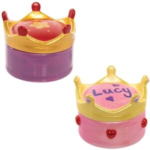 Princess Crown Ceramic Trinket Box - 3 Piece Set Princess Crown Ceramic Trinket Box - 3 Piece Set