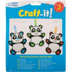 Baker Ross Panda Sewing Kits - Pack of 3 Baker Ross Panda Sewing Kits - Pack of 3