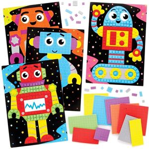 Craft Robot Mosaic Picture Kits - 4 Designs Craft Robot Mosaic Picture Kits - 4 Designs