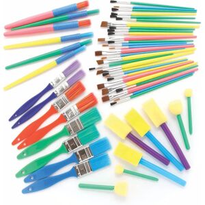 Baker Ross 50-Piece Paintbrush Set - Art Supplies Baker Ross 50-Piece Paintbrush Set - Art Supplies