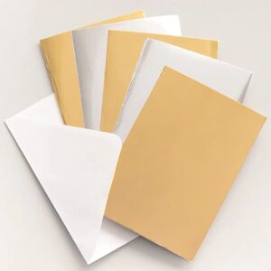 Baker Ross Metallic Goud & Zilver Wenskaarten - Doos van 12 Baker Ross Metallic Goud & Zilver Wenskaarten - Doos van 12