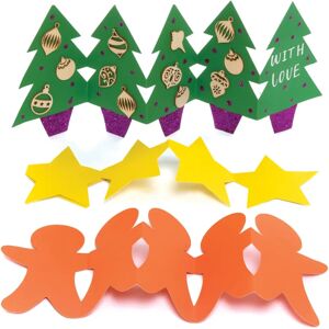 Baker Ross Kerstaccordeon Kaarten - 10 stuks Baker Ross Kerstaccordeon Kaarten - 10 stuks