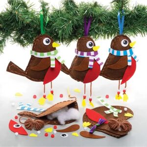 Kits de costura de petirrojos de Navidad - Pack de 3 Kits de costura de petirrojos de Navidad - Pack de 3