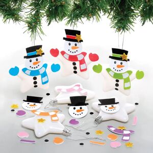 Baker Ross Sneeuwman Sterrenbal Bastelset - Kerstknutselspullen Baker Ross Sneeuwman Sterrenbal Bastelset - Kerstknutselspullen