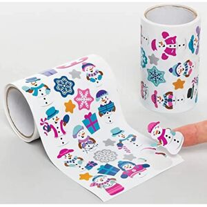 Pack de pegatinas de muñeco de nieve Baker Ross - 800 piezas, Verde Pack de pegatinas de muñeco de nieve Baker Ross - 800 piezas, Verde