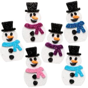 Craft Snowman Glitter Stickers - 100 Pieces Craft Snowman Glitter Stickers - 100 Pieces
