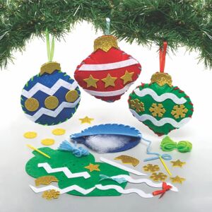 Kit di cucito per palline di Natale - Confezione da 3 Kit di cucito per palline di Natale - Confezione da 3