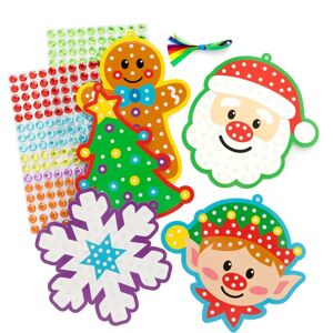 Kit de décoration d'art de gemmes de Noël Baker Ross - Kit de décoration de Noël Kit de décoration d'art de gemmes de Noël Baker Ross - Kit de décoration de Noël