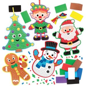 Kreative Weihnachts-Mosaik Bastelsets - Packung mit 5 Kreative Weihnachts-Mosaik Bastelsets - Packung mit 5