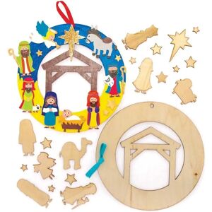 Baker Ross Trä julkranskit - 2 delar Baker Ross Trä julkranskit - 2 delar