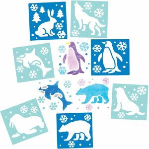 Plantillas de animales árticos de Baker Ross - 8 Diseños para manualidades navideñas Plantillas de animales árticos de Baker Ross - 8 Diseños para manualidades navideñas