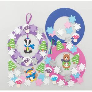 Craft Winter Woodland Wreath Kits - Kit di ghirlande Craft Winter Woodland Wreath Kits - Kit di ghirlande