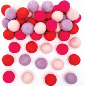 Baker Ross Red, Pink & Purple Felt Balls - Craft Supplies Baker Ross Red, Pink & Purple Felt Balls - Craft Supplies