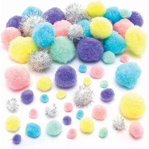 Baker Ross Paquet économique de pompons aux couleurs de licornes - Bastelmaterialien Baker Ross Paquet économique de pompons aux couleurs de licornes - Bastelmaterialien
