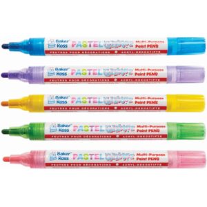 Pastel Glitter Multi-Purpose Paint Pens - Paint, Draw, Glitter Pastel Glitter Multi-Purpose Paint Pens - Paint, Draw, Glitter