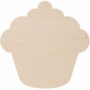 Baker Ross Holz-Cupcake-Untersetzer - 10 Stück Baker Ross Holz-Cupcake-Untersetzer - 10 Stück