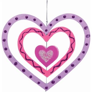 Baker Ross Herz Holz Drehscheiben Bastelset - Valentinstag Baker Ross Herz Holz Drehscheiben Bastelset - Valentinstag