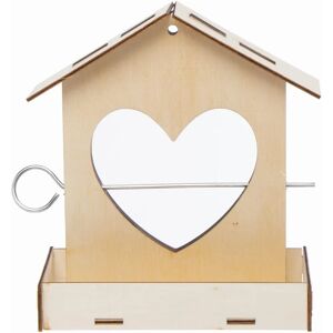 Craft Hart Houten Vogelvoeder Sets - Verpakking van 2 Craft Hart Houten Vogelvoeder Sets - Verpakking van 2