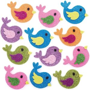 Baker Ross Vogel Glitteraufkleber - 100 Stück - Basteln, Scrapbooking, Kinder Baker Ross Vogel Glitteraufkleber - 100 Stück - Basteln, Scrapbooking, Kinder