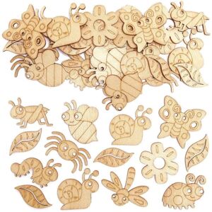 Baker Ross Mini Formes en bois motif insectes - 100 Stück Baker Ross Mini Formes en bois motif insectes - 100 Stück