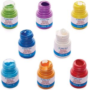 Baker Ross Rainbow Colours Porcelain Paint Pots - 8 pcs Baker Ross Rainbow Colours Porcelain Paint Pots - 8 pcs