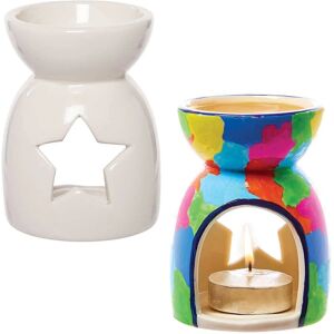 Craft Porcelain Oil Tealight Burners - Set of 2 Craft Porcelain Oil Tealight Burners - Set of 2